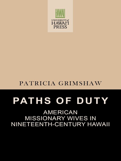 Title details for Paths of Duty by Patricia Grimshaw - Available
